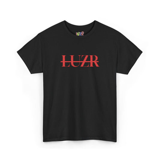 Graphic Tee — LUZR Red Floral Logo T-Shirt