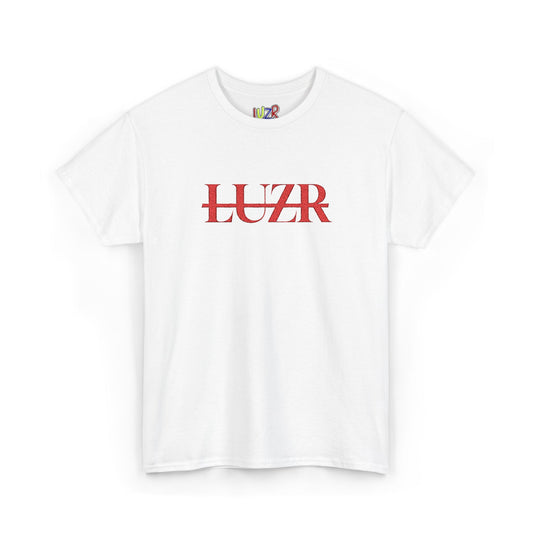 Graphic Tee — LUZR Red Floral Logo T-Shirt